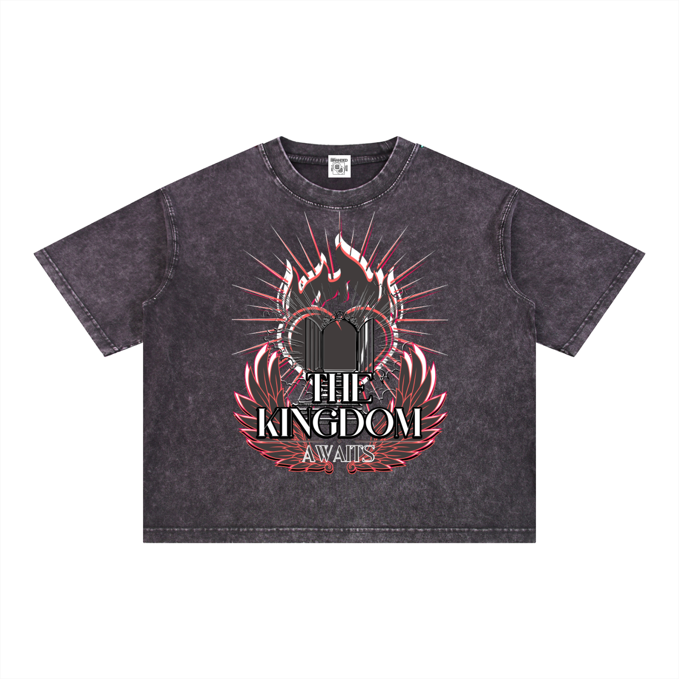 The Kingdom Awaits - Boxy Washed Grey