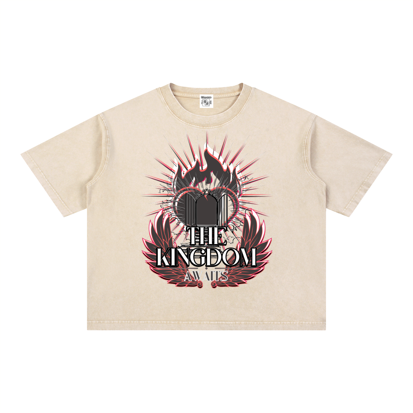 The Kingdom Awaits - Boxy Washed Apricot