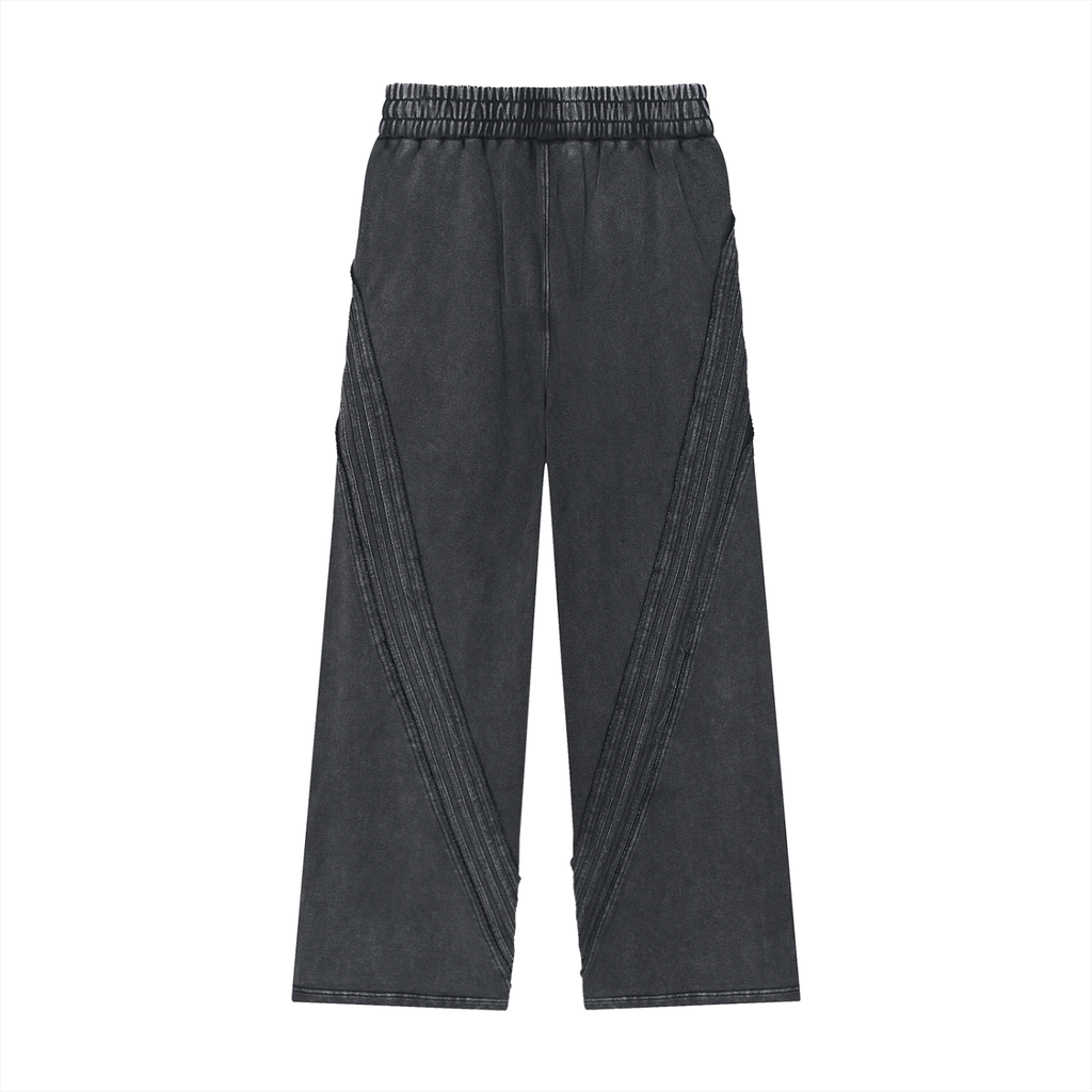 Faith Leaves a Mark Wide Leg Lounge Pants- Washed Black