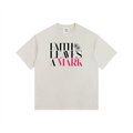 Faith Leaves A Mark Oversized Tee- Apricot