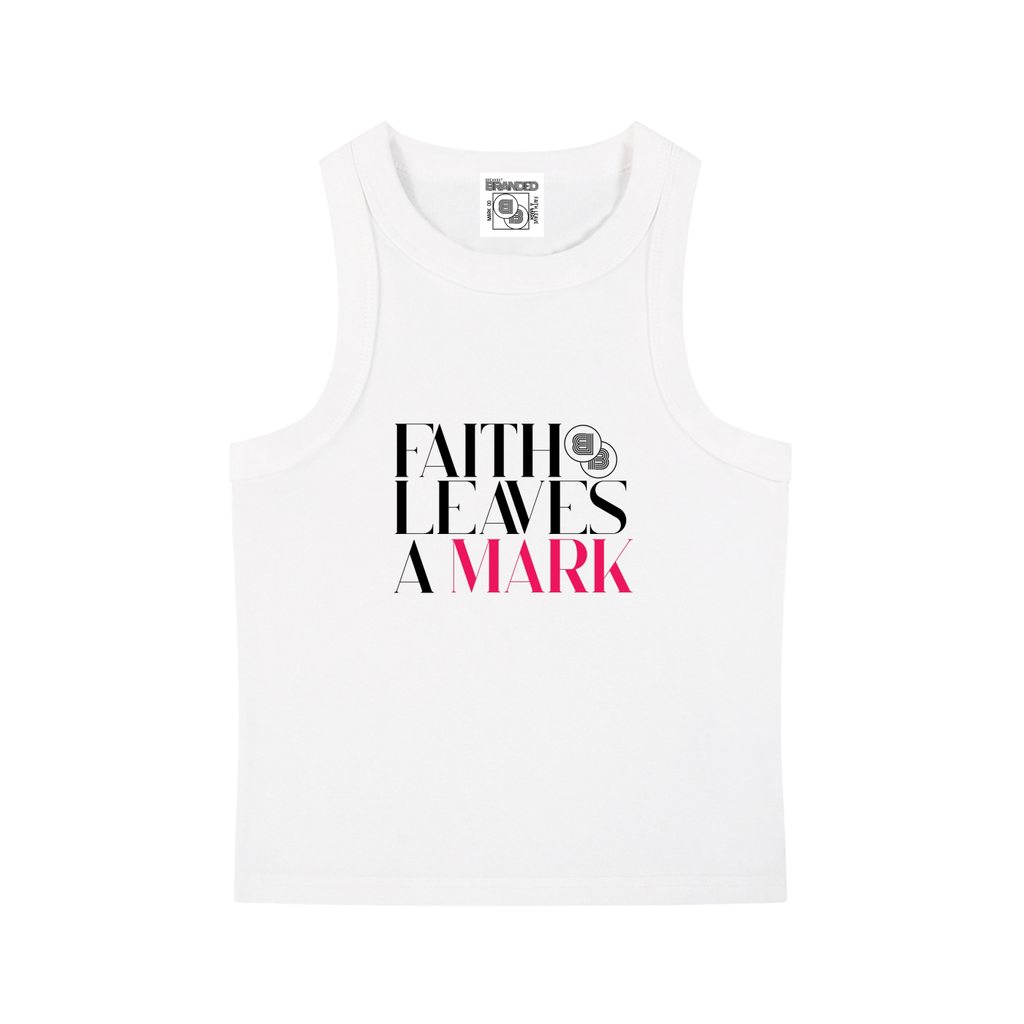 Faith Leaves A Mark Vintage Tank- White