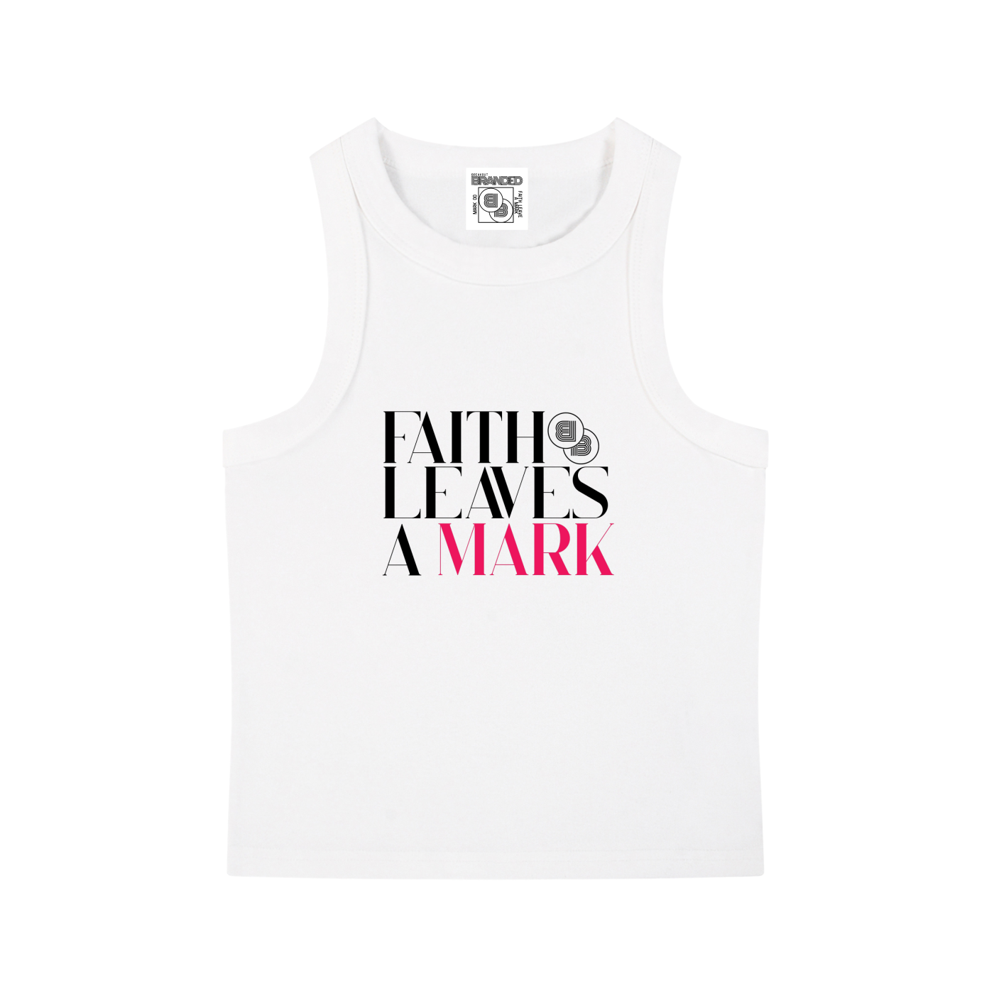 Faith Leaves A Mark Vintage Tank- White