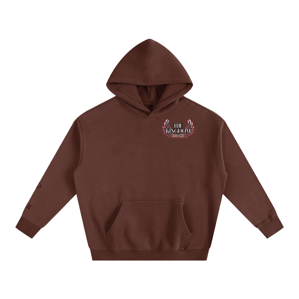 The Kingdom Awaits Fleeced Hoodie- Coffee