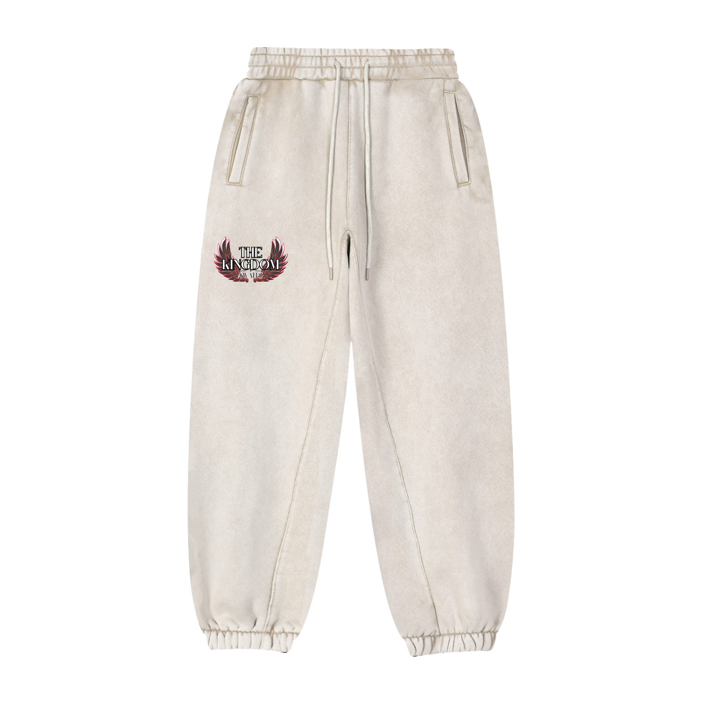 Kingdom Awaits Fleeced Joggers- Mild Apricot